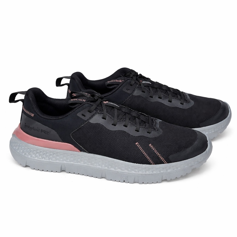 Timberland PRO Anti-Fatigue Work Sneakers Black Pink Women’s Size 8